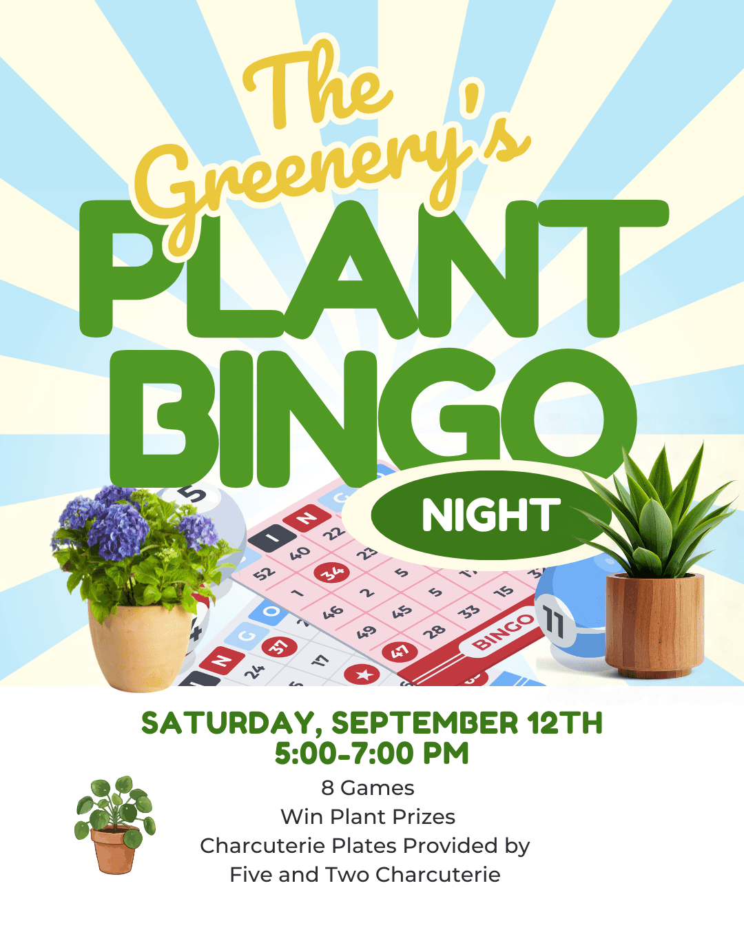 The Greenery's Plant Bingo Night